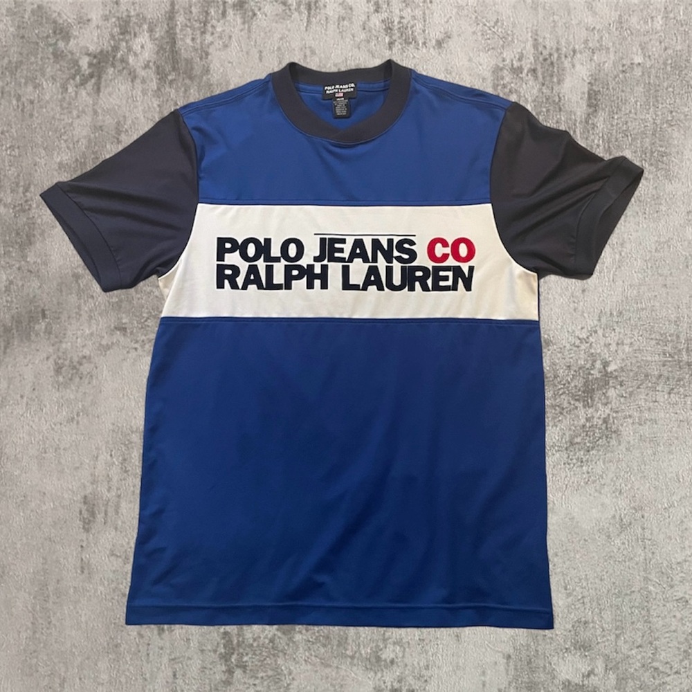 Polo jeans co Ralph Lauren vintage jersey t shirt sz medium